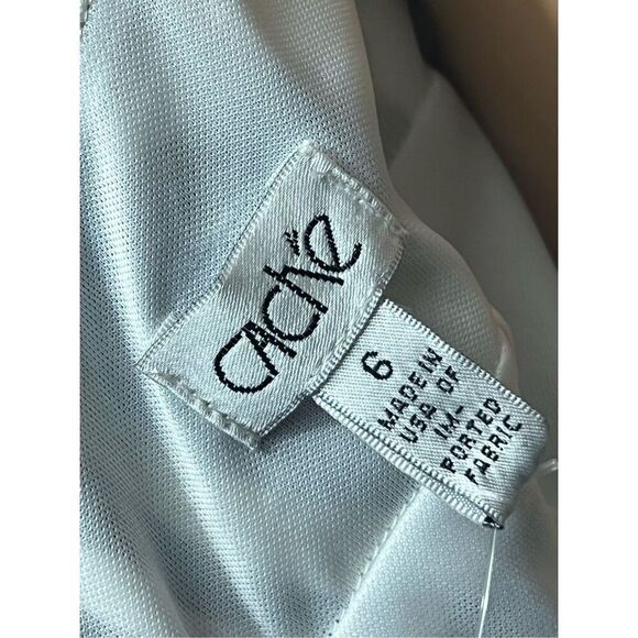 Cache Silk Cocktail Dress HP 🎉Backless Zebra Animal Print Size 6 NWT Y2K - Picture 9 of 10